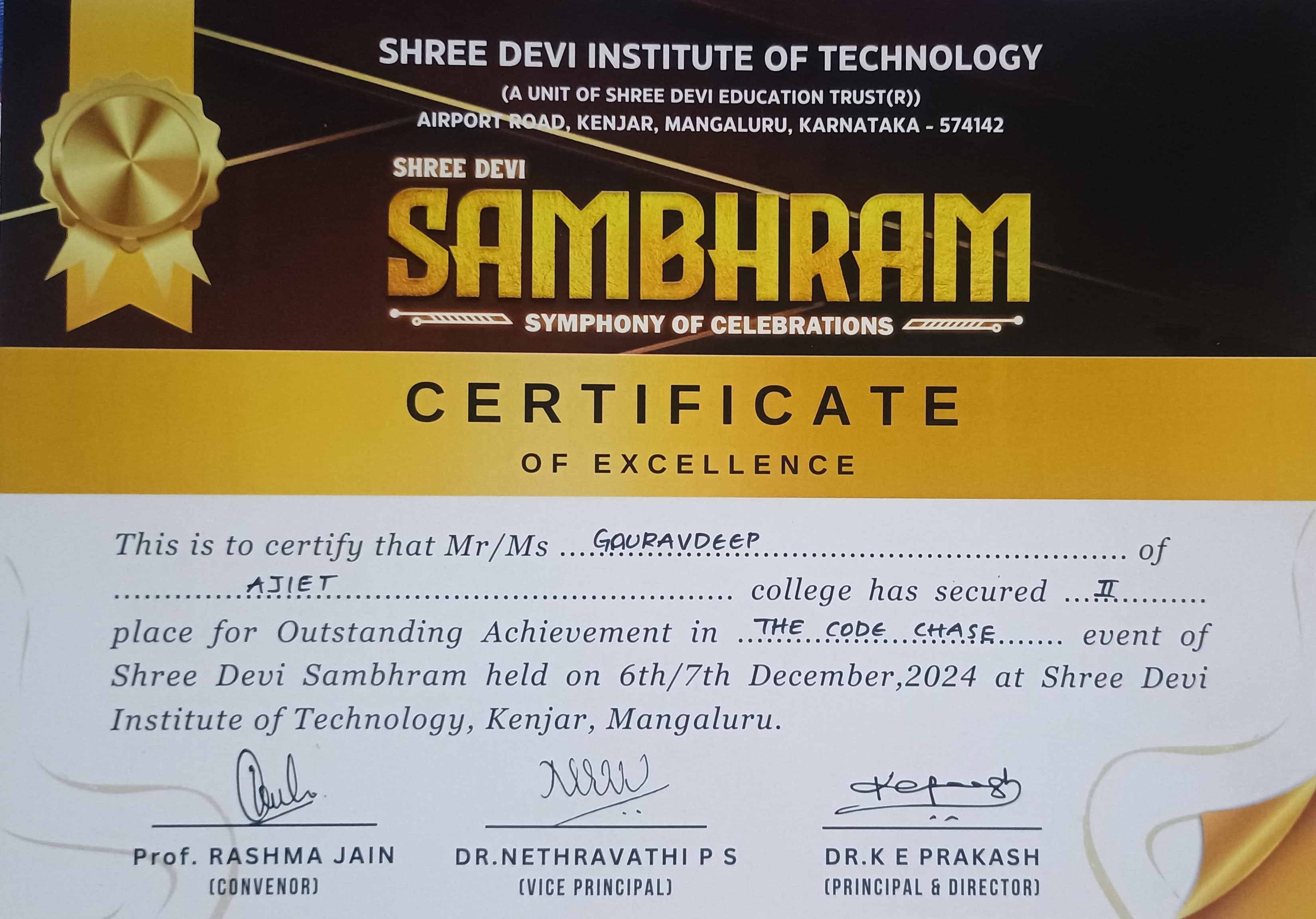 Competative coding - Sridevi Institute of Technology, Bangalore